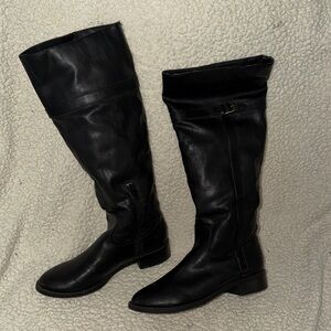 American Eagle Outfitters Black Riding Boots